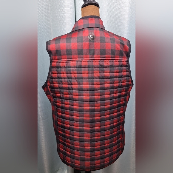 GWG Primitive Puffer Vest Concealed Carry Buffalo Check Size XL - Picture 2 of 8